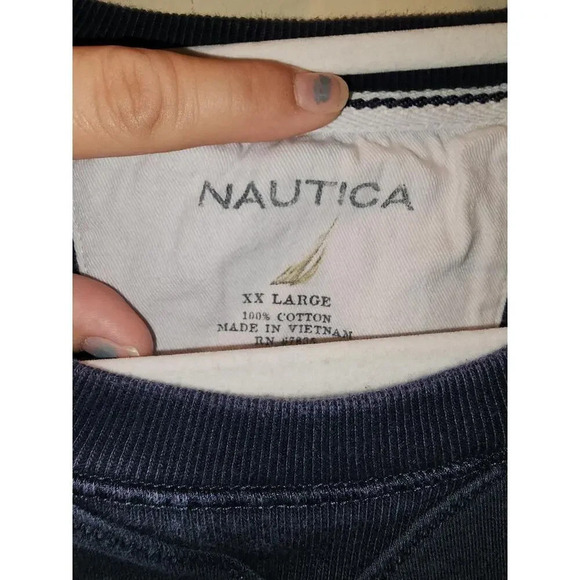 Nautica Men's XXL Solid Crew Neck Long Sleeve - Picture 2 of 4